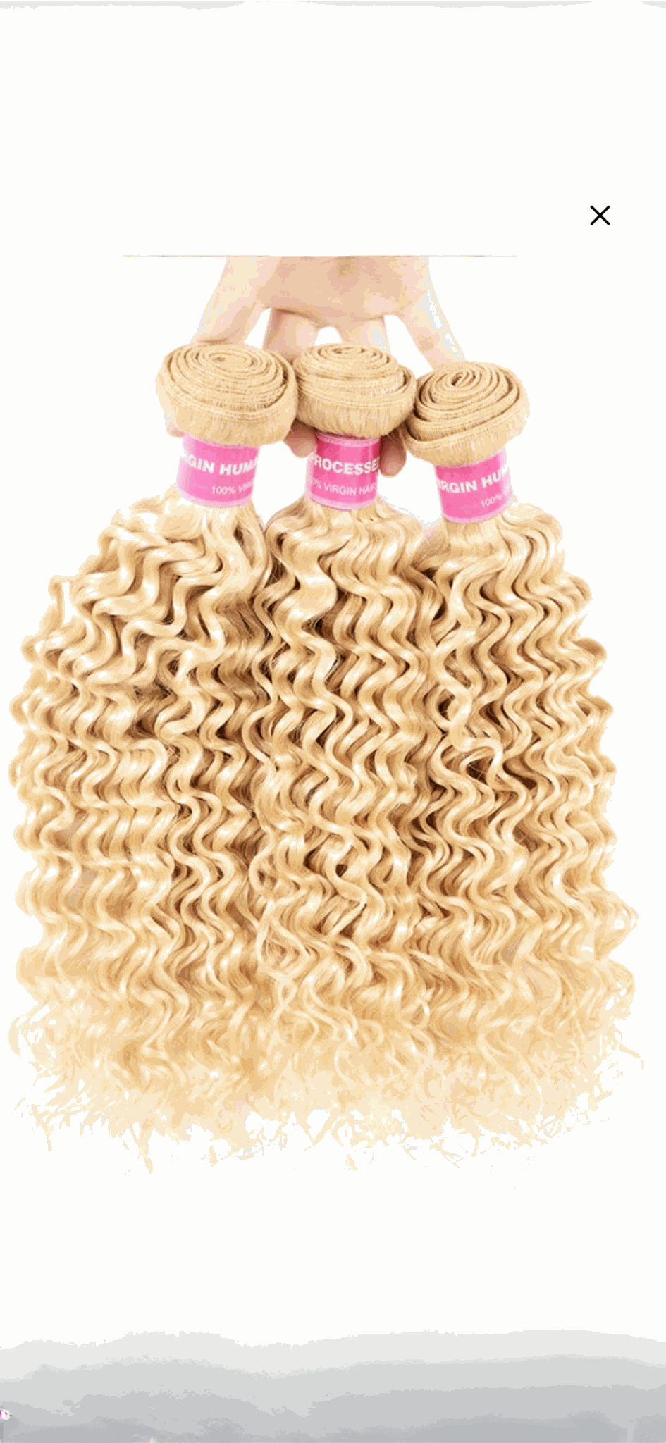 14-inch 12A 613 Brazilian deep wave single bundle